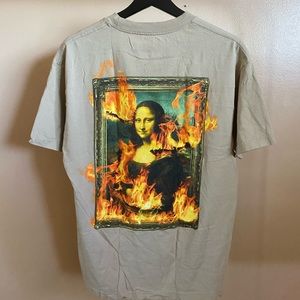 PLEASURES Burning Mona Lisa T-Shirt